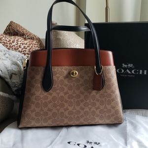 Lora Carryall Coach Purse in Colorblock